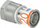 Fiting presimi Uponor S-Press PLUS, filetë e brendshme 20mm Rp1/2", bronz