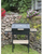 Grill i madh me qymyr Abas 4751017340264, me kapak, me rafte, i zi