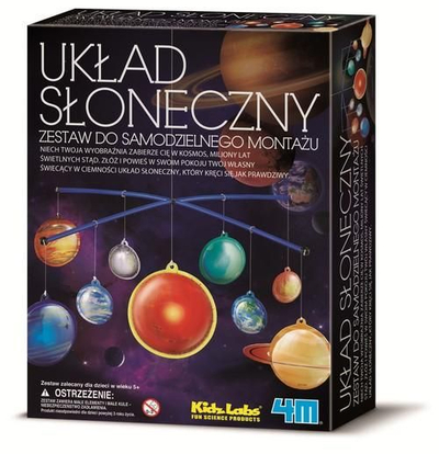 Едукативен сет 4M Mobile Solar System 3225, модел Сончев систем, фосфоресцентна боја