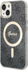 Futrollë Guess GUHMP15MH4STK për iPhone 15 Plus 14 Plus 6.7", plastike e fortë, MagSafe, e zezë