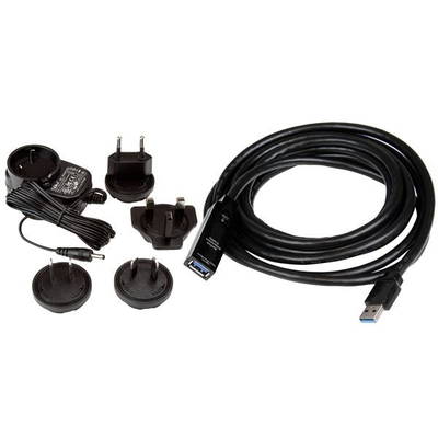 Kabllo zgjatuese aktive StarTech.com USB 3.0, 3 m, M/F, e zezë