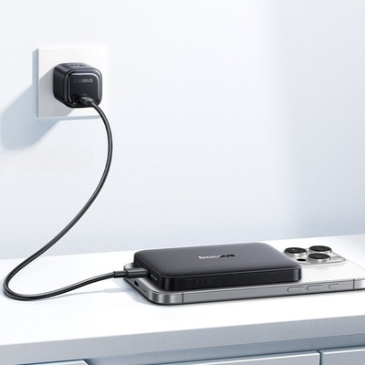 Karikues portativ Baseus Qi2, 10000mAh, wireless 15W PD 22.5W, magnetik