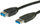Kabllo USB zgjatëse Roline 11.02.8977, USB 3.0, 0.8 m, e zezë
