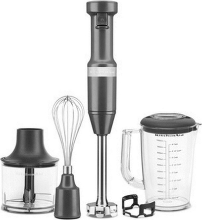 Blender dore KitchenAid 5KHBV83EDG, 180W, enë matëse 1L, gri steel