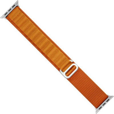 Rrip ore Alpine për Apple Watch, 38/40/41 mm, me tokëz çeliku, portokalli