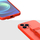 Këllëf me litar Hurtel Rope Case për Xiaomi Redmi 10X 4G / Redmi Note 9, TPU, i kuq
