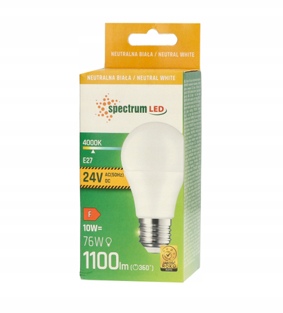 Llambë LED Spectrum WOJ+14661, E27, 10W 24V, dritë neutrale
