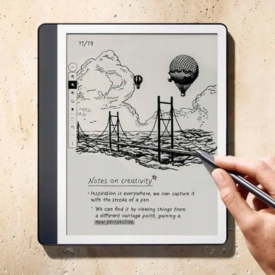 Електронски читач Amazon Kindle Scribe 2024, 64GB, со премиум пенкало, тунгстен
