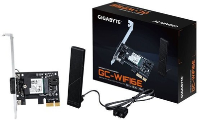 Kartelë rrjeti Gigabyte GC-WIFI6E, PCIe, Wi-Fi 6E, Bluetooth