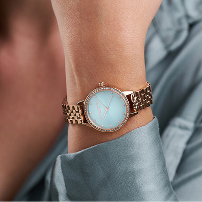 Orë dore për femra Olivia Burton Classic Sparkle OB16MD104, e artë