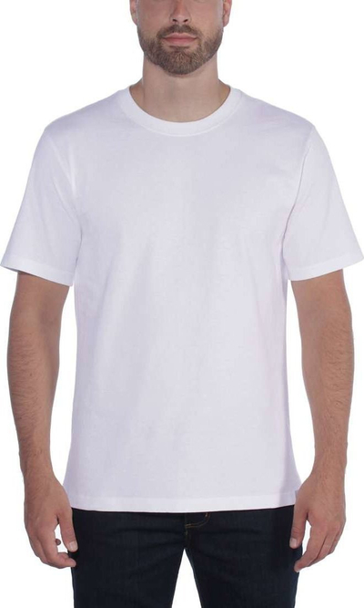 Блуза Carhartt Dearborn Relaxed, памук Heavyweight, големина S, бела