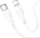 Kabllo karikimi Hoco X83 Victory, USB C në Lightning, PD 20W, 1m, e bardhë