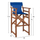 Stol bari drejtori arre me jastëk pvc blu (HM10374.01), kaltër
