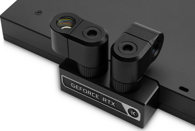 Përshtatës ftohje me ujë EK Water Blocks EK-Quantum Torque Double Rotary, offset 21mm, i zi