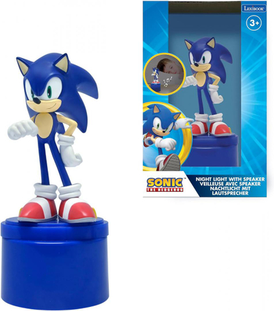Dritë nate për fëmijë Lexibook Sonic, LED, altoparlant me Aux, shumëngjyrëshe