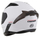 Helmetë moto Cassida Aero Solid 2026, integrale, polikarbonat, e bardhë e zezë