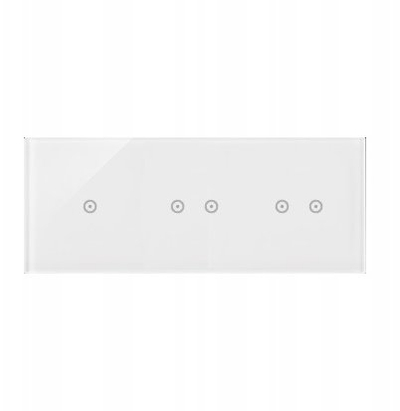 Panel me prekje Kontakt-Simon S54 Touch DSTR3122/70, 3 module, e bardhë perle