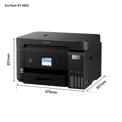 Мултифункционален печатач Epson EcoTank ET-4850, A4, WiFi LAN, ADF Duplex, црн