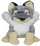 Lodër plushe Sun-Day Wolf, 25cm, gri