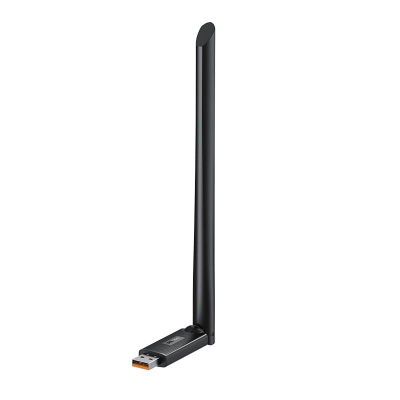Adaptor WiFi USB Baseus FastJoy, 300Mbps, me antenë 6dBi, i zi