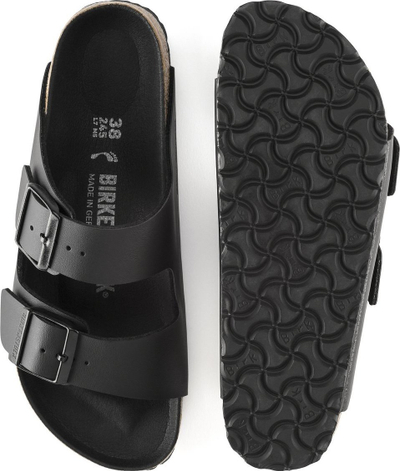 Sandale Birkenstock Arizona Triples W 1019069, shollë anatomike, gjerësi e ngushtë, të zeza