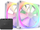 Ventilator për kompjuter NZXT F140 RGB + Hub (RF-R14SF-W1), 32.5 dBa, 1800 rpm, 89.48 CFM, 140mm, e bardhë