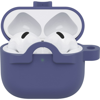 Kapak mbrojtës për kufje OtterBox AirPods 4th Gen me karabiner, ngjyra Denver Dusk vjollcë