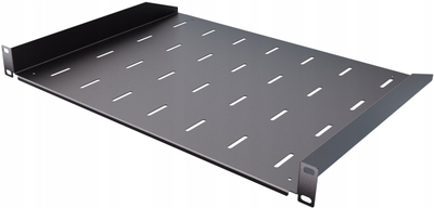 Rrafsh për kabinet RACK 19" 1U, 350mm, i zi