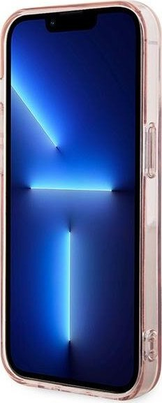 Këllëf telefoni Karl Lagerfeld KLHMP14XHFCCNOP për iPhone 14 Pro Max 6.7", me MagSafe, rozë
