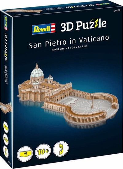 Puzzle 3D Bazilika e Shën Pjetrit, model për zbukurim, me shumë pjesë