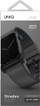 Rrip ore UNIQ Straden për Apple Watch 42 44 45mm, lëkurë silikon hibride, gri