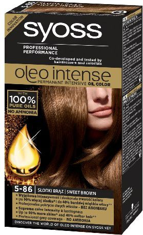 Ngjyrë flokësh Syoss Oleo 5-86, 100 ml, kafe e ëmbël