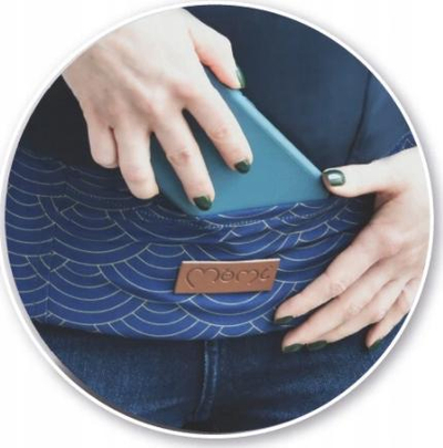 Mbajtëse bebe MoMi COLLETE, ergonomike, me kapuç me lule, gri
