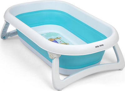 Vaskë bebe Milly Mally Foldable Baby Bath, që paloset, Aqua Blue