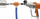 Përshtatës për thithje pluhuri Husqvarna, lidhje R 1/2", lidhje 1 1/4", portokalli