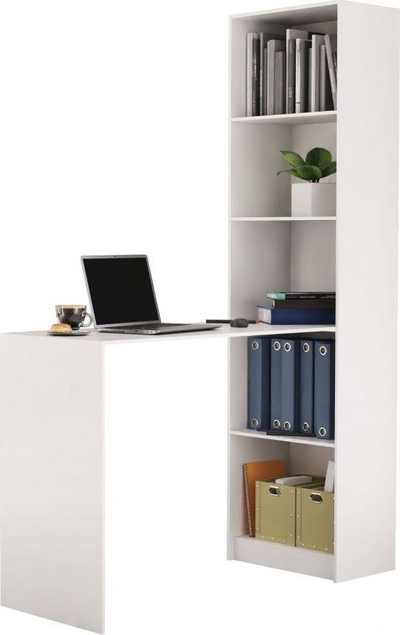 Tavolinë TopEshop R50, 125 cm x 50 cm, e bardhë