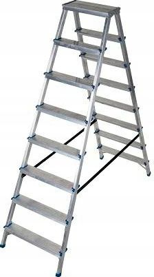 Алуминиумска скала AWTOOLS Ladder Stool, 5 чекори, 150kg, сребрена