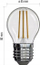 Llampë LED EMOS Filament Mini Globe, 3.4W, E27, dritë e ngrohtë