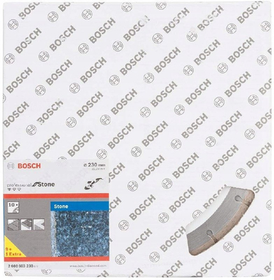 Disk prerës diamant Bosch 2608603238, 230mm, për gur, gri