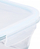 Kuti dreke Vivalto Borosilicate, qelq borosilikat, kapak silikoni, transparente