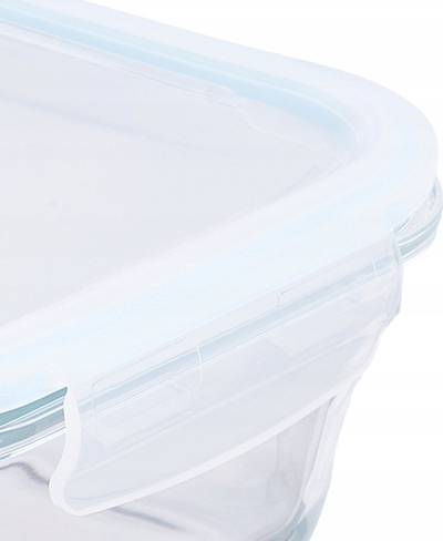 Kuti dreke Vivalto Borosilicate, qelq borosilikat, kapak silikoni, transparente