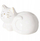 Kasafortë dekorative Boltze White Cat, qeramike, e hapshme, e bardhë
