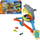 Set lodër Hot Wheels City Shark Chomp Beach, pistë makinash, me makinë 1:64, shumëngjyrësh