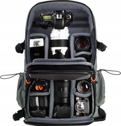 Çantë shpine fotografike K&F Concept KF13.107, 32 l, për laptop 17", gri