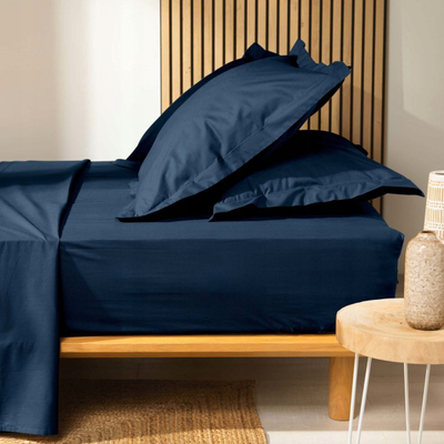 Çarçaf dopjo shtrati Douceur d'intérieur Cotton Fitted Sheet 140x190, 100% pambuk organik, taupe