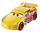Makina metalike Disney Pixar Cars Cruz Ramirez, shkallë 1:55, me rrota që lëvizin, e verdhë