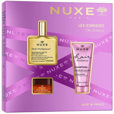 Set dhurate NUXE The Iconics Christmas Giftset, përfytyrë trup dhe flokë
