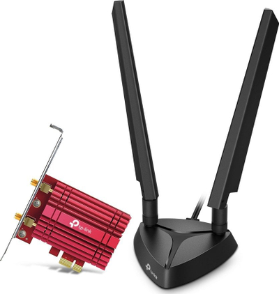 Kartë rrjeti TP-Link Archer TXE75E, Wi-Fi 6E, Bluetooth 5.3, e zezë