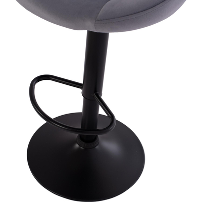Karrige bar, kadife, me susta, 46×48.5×105 cm HM204.20, gri