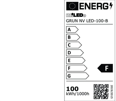 Projektor LED 100W, 9550lm, IP65, 4000K, i zi